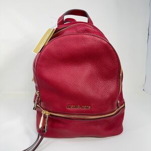 Michael Kors Cherry Red Backpack